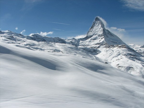 09 - Вид на Matterhorn из окна горнергратовского поезда